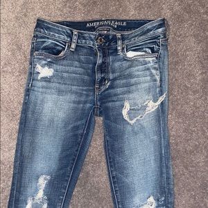 Ripped American Eagle jeggings